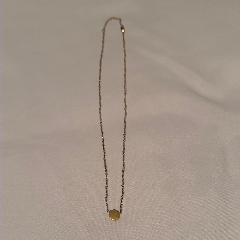 Kendra Scott beaded 18k gold vermil‎ beaded Gold Necklace